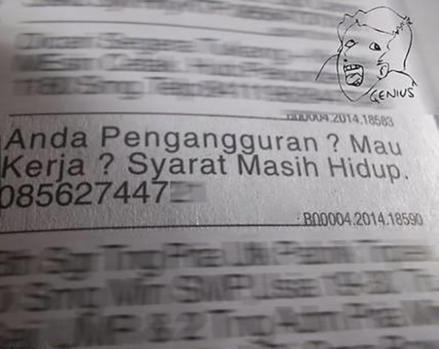 Lowongan pekerjaan unik